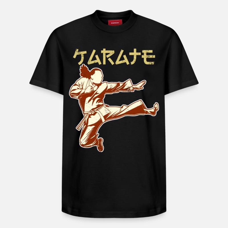 Karatéka - T-shirt unisexe décontracté en coton Supima – de SPREAD - noir