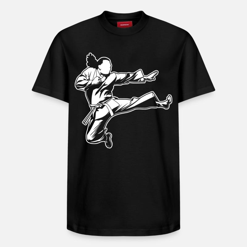 Karate - Relaxed Unisex Supima Cotton T-Shirt – von SPREAD - Schwarz