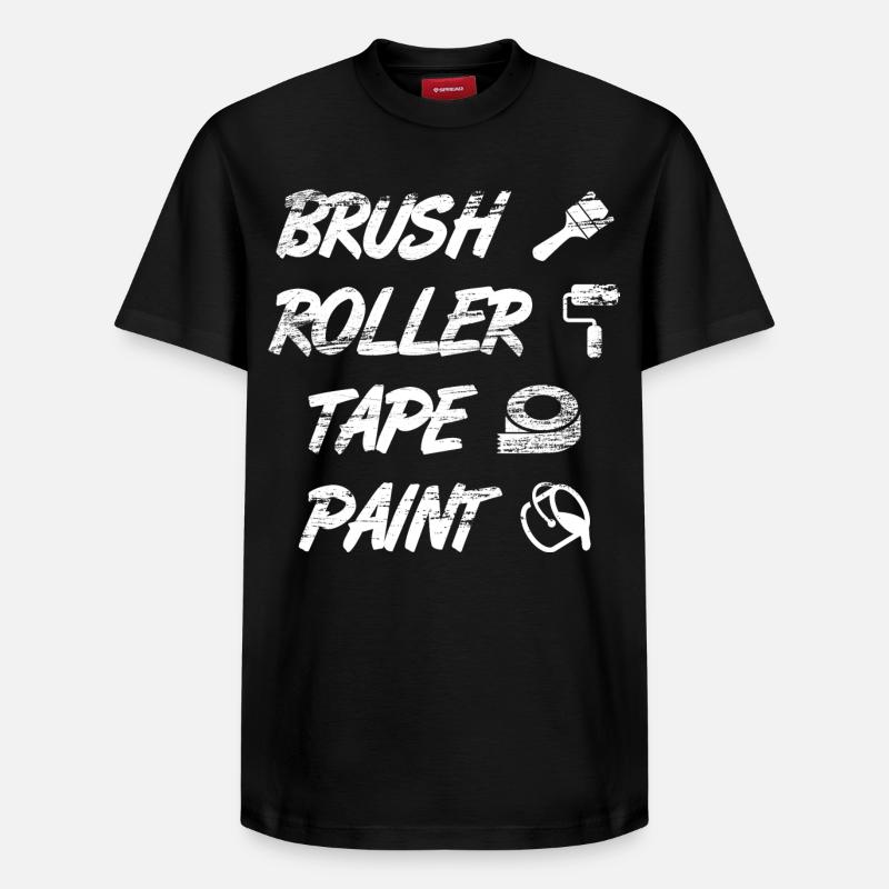 Maler Spruch - Relaxed Unisex Supima Cotton T-Shirt – von SPREAD - Schwarz