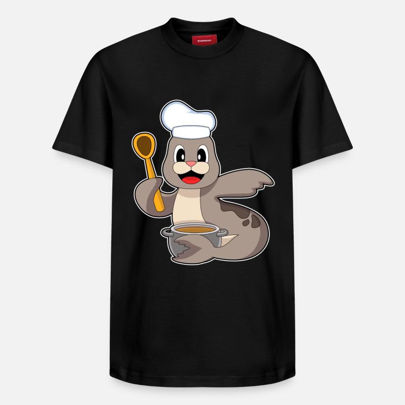 Cuisinier Sceller Cuisson Cuisson Cuisson - T-shirt unisexe décontracté en coton Supima – de SPREAD - noir