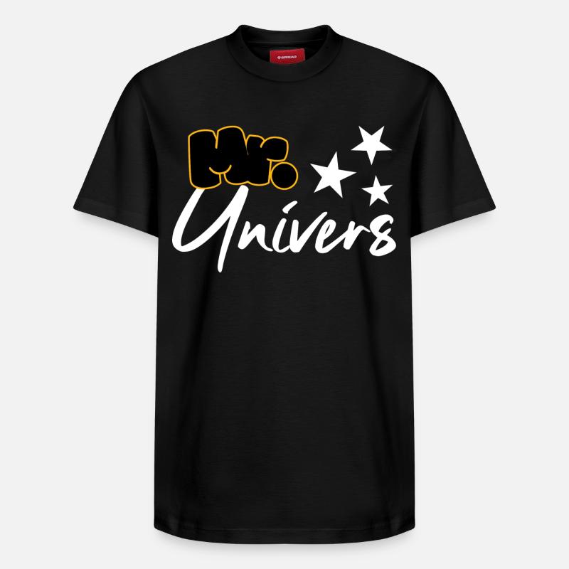 Monsieur Univers - T-shirt unisexe décontracté en coton Supima – de SPREAD - noir