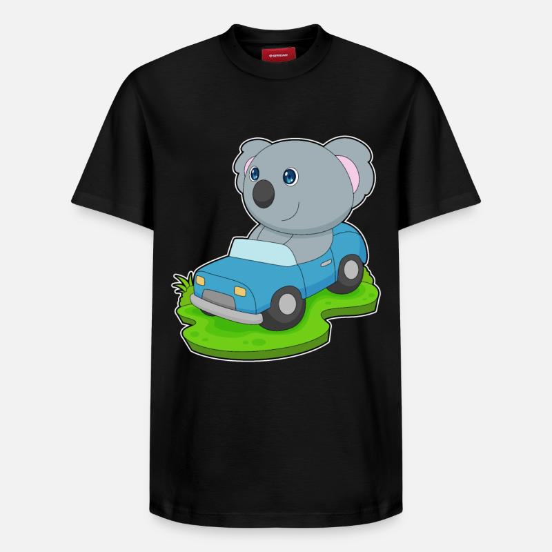 Koala Auto - Relaxed Unisex Supima Cotton T-Shirt – von SPREAD - Schwarz