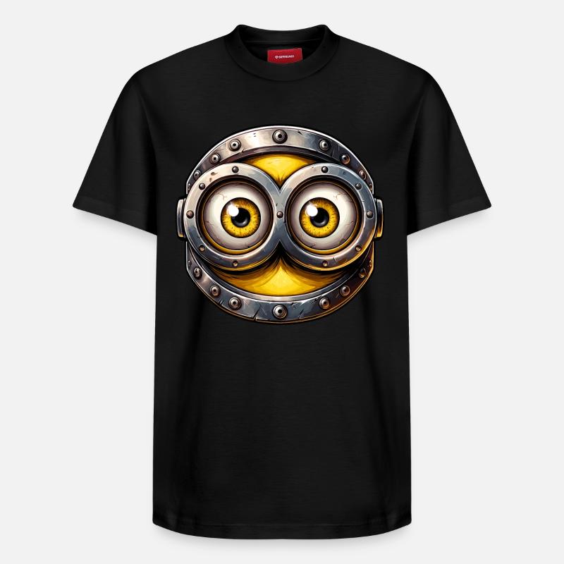 Steampunk cyberpunk Yellow Eyes Design - T-shirt unisexe décontracté en coton Supima – de SPREAD - noir