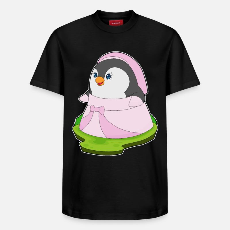 Pingouin mariée robe de mariage - T-shirt unisexe décontracté en coton Supima – de SPREAD - noir