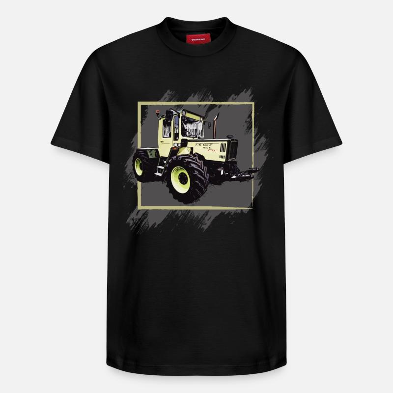 Ancien tracteur MB 1000 - T-shirt unisexe décontracté en coton Supima – de SPREAD - noir
