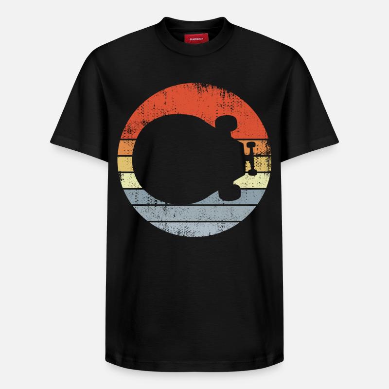 Skateboard Retro - Relaxed Unisex Supima Cotton T-Shirt – by SPREAD - black