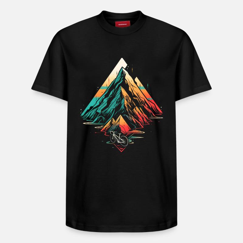 VTT Steamwave - T-shirt unisexe décontracté en coton Supima – de SPREAD - noir