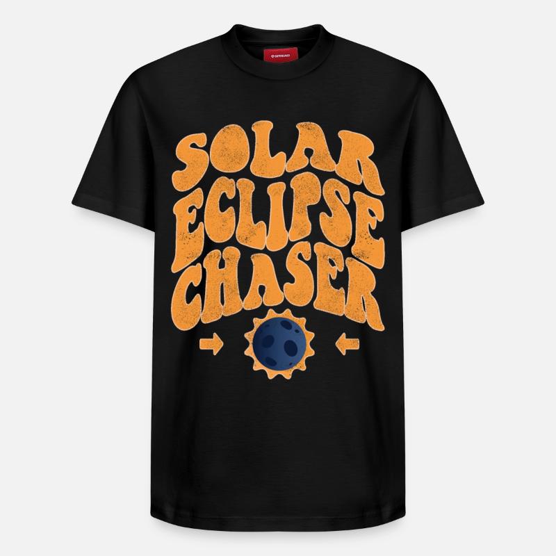 Solar eclipse chaser - Relaxed Unisex Supima Cotton T-Shirt – by SPREAD - black