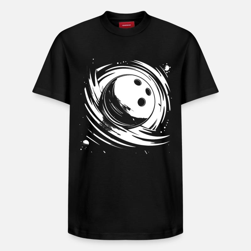 Bowling - T-shirt unisexe décontracté en coton Supima – de SPREAD - noir