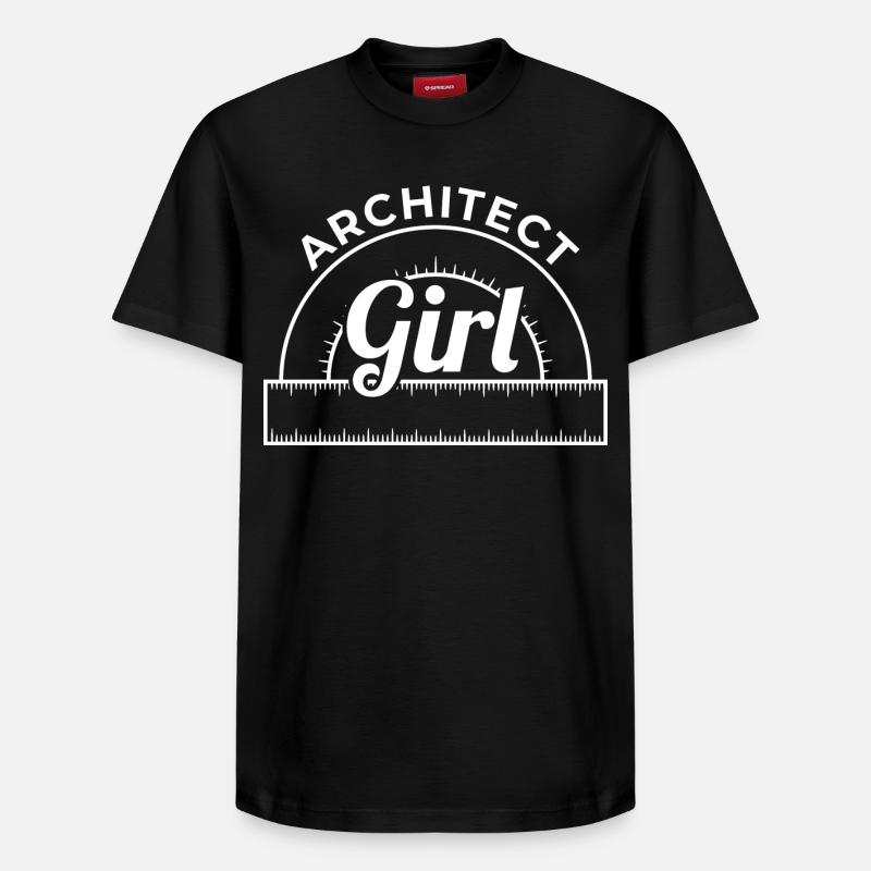 Architecte - T-shirt unisexe décontracté en coton Supima – de SPREAD - noir