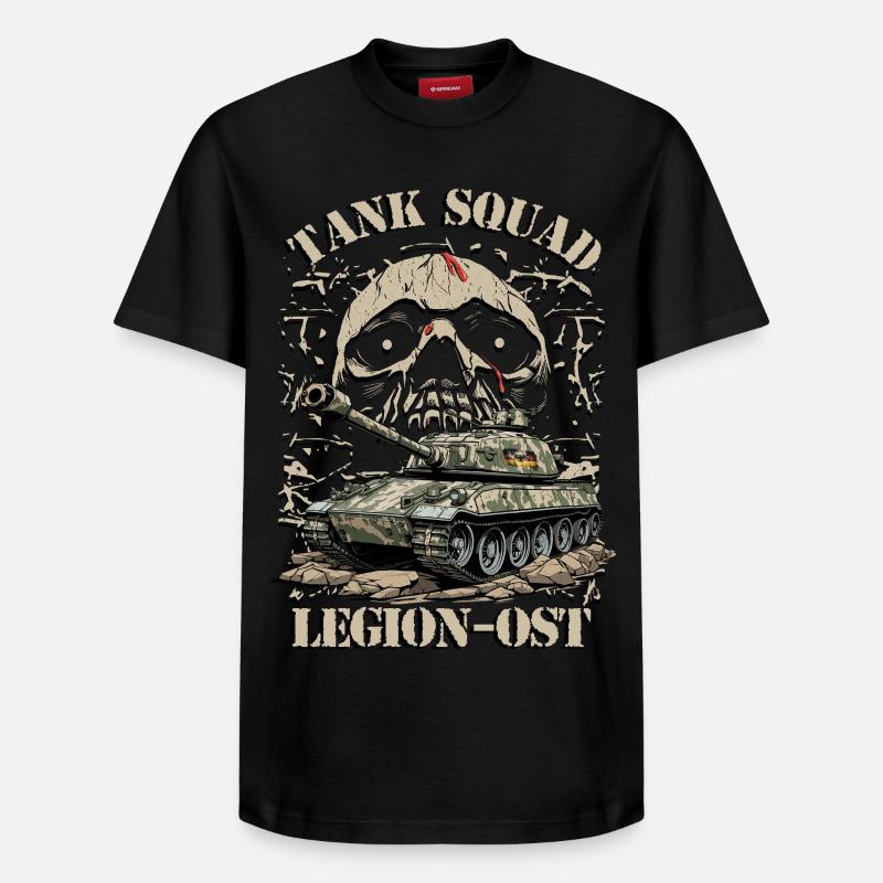 Escouade de chars Légion Est - T-shirt unisexe décontracté en coton Supima – de SPREAD - noir