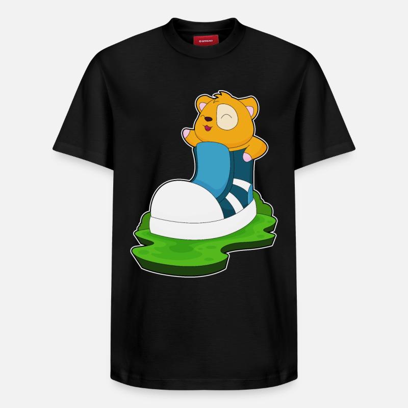 Hamster Grande Chaussure - T-shirt unisexe décontracté en coton Supima – de SPREAD - noir