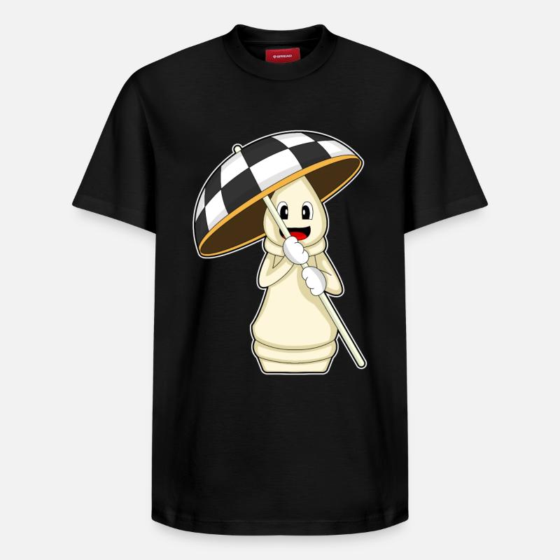 Chess Piece Rook Chess - Relaxed Unisex Supima Cotton T-Shirt – by SPREAD - black