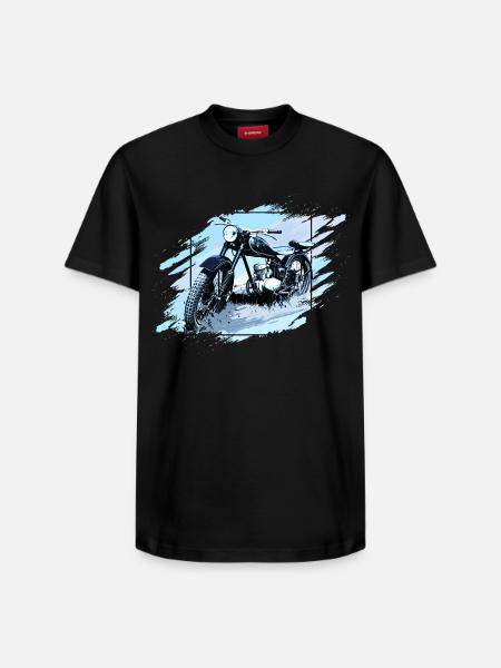125 Zschopau GDR Motorcycle - Relaxed Unisex Supima Cotton T-Shirt – by SPREAD - black