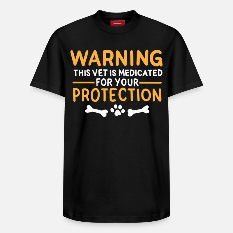 Blague vétérinaire - T-shirt unisexe décontracté en coton Supima – de SPREAD - noir