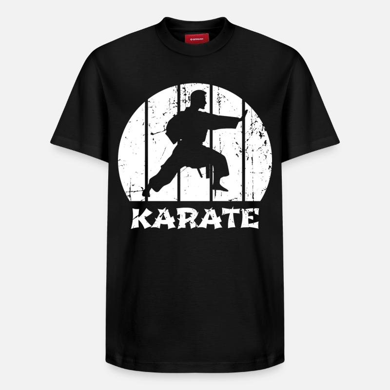 Karateka - Relaxed Unisex Supima Cotton T-Shirt – von SPREAD - Schwarz