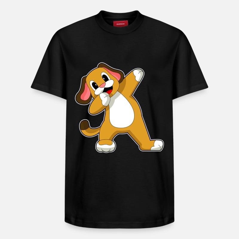 Danse hip-hop canine - T-shirt unisexe décontracté en coton Supima – de SPREAD - noir