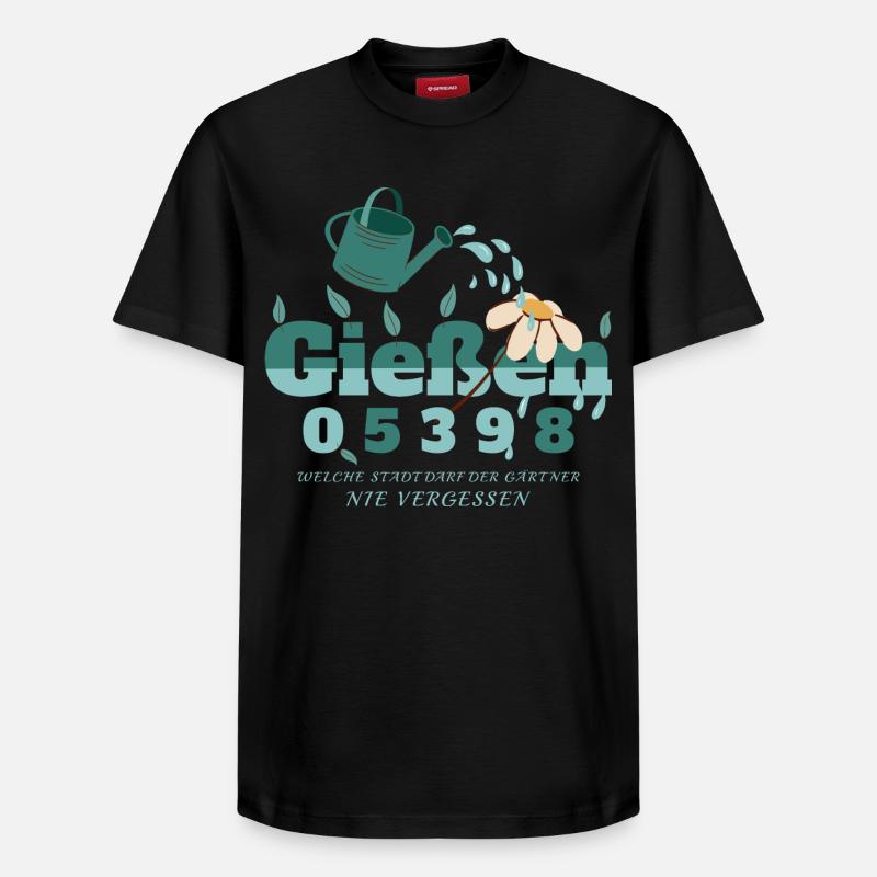 Giessen, Hesse - T-shirt unisexe décontracté en coton Supima – de SPREAD - noir