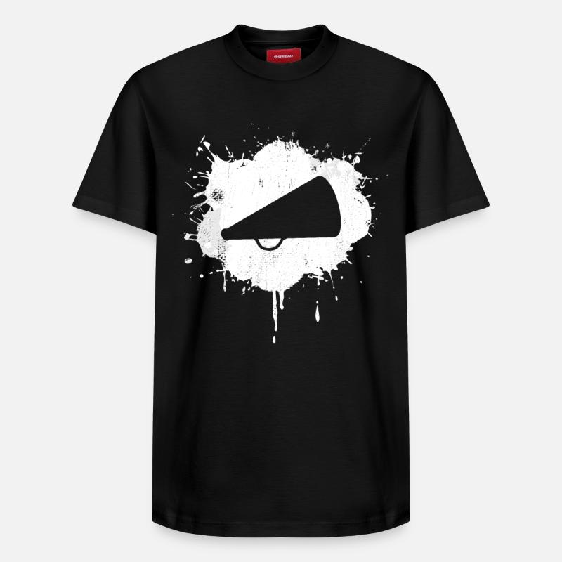 Jubel Megaphon - Relaxed Unisex Supima Cotton T-Shirt – von SPREAD - Schwarz