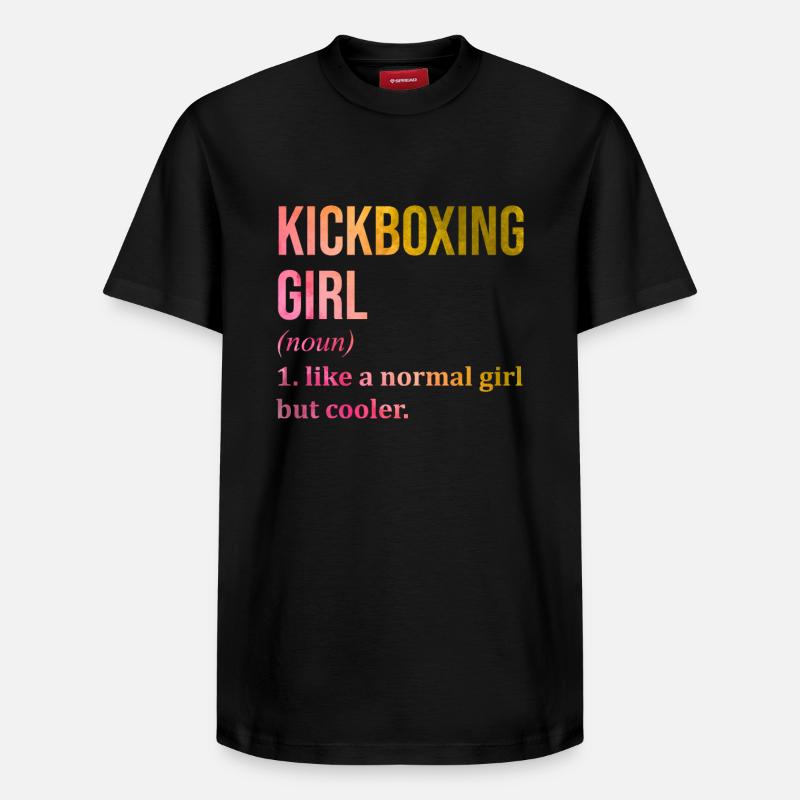 Kickboxer - Relaxed Unisex Supima Cotton T-Shirt – von SPREAD - Schwarz