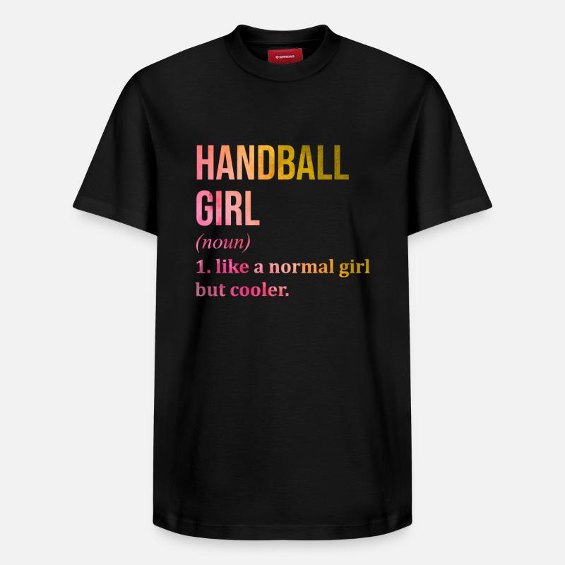handball - T-shirt unisexe décontracté en coton Supima – de SPREAD - noir