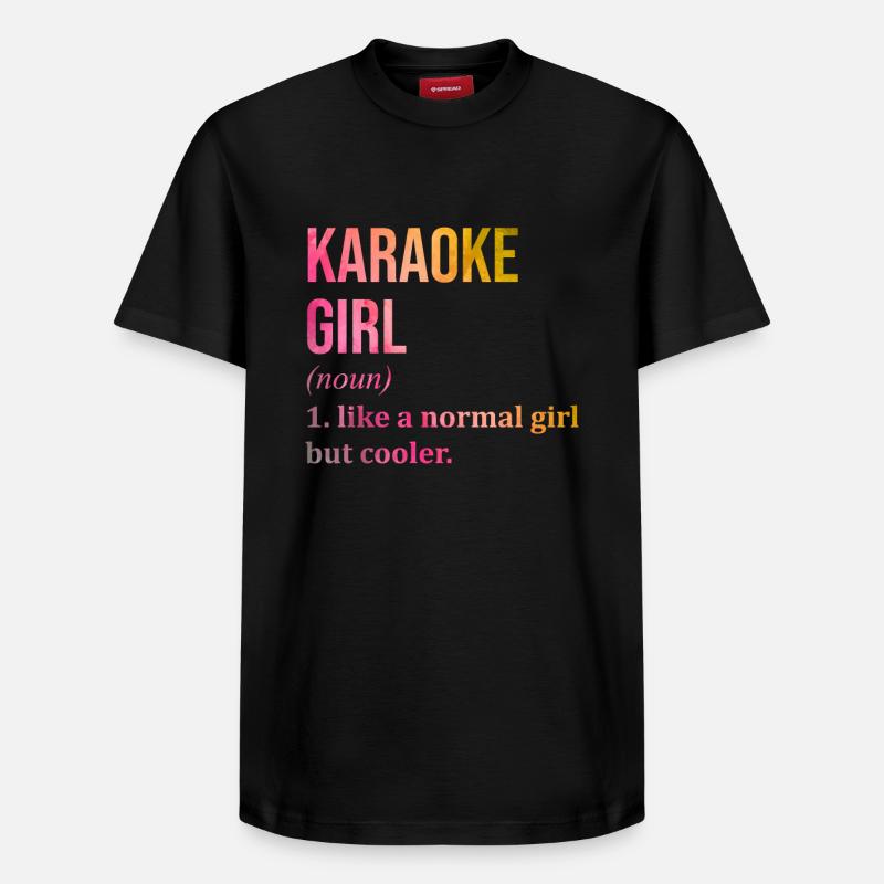 Karaoké - T-shirt unisexe décontracté en coton Supima – de SPREAD - noir