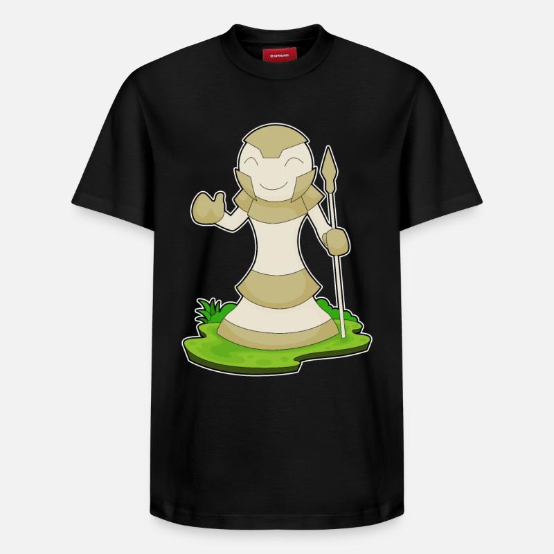 Schachfigur Bauer Schach - Relaxed Unisex Supima Cotton T-Shirt – von SPREAD - Schwarz