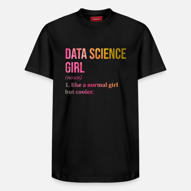 Datenwissenschaft - Relaxed Unisex Supima Cotton T-Shirt – von SPREAD - Schwarz