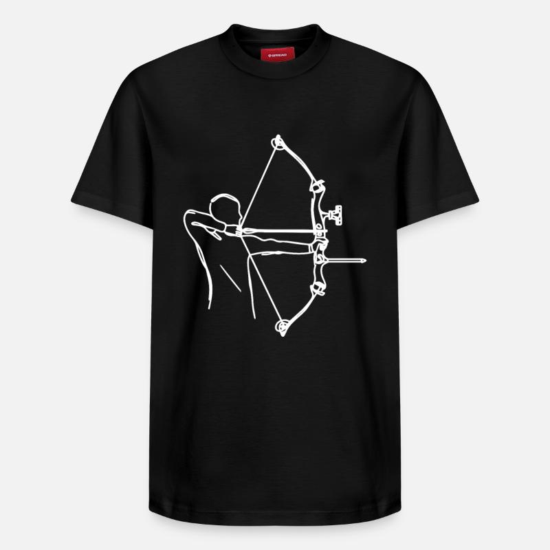 Archers - T-shirt unisexe décontracté en coton Supima – de SPREAD - noir