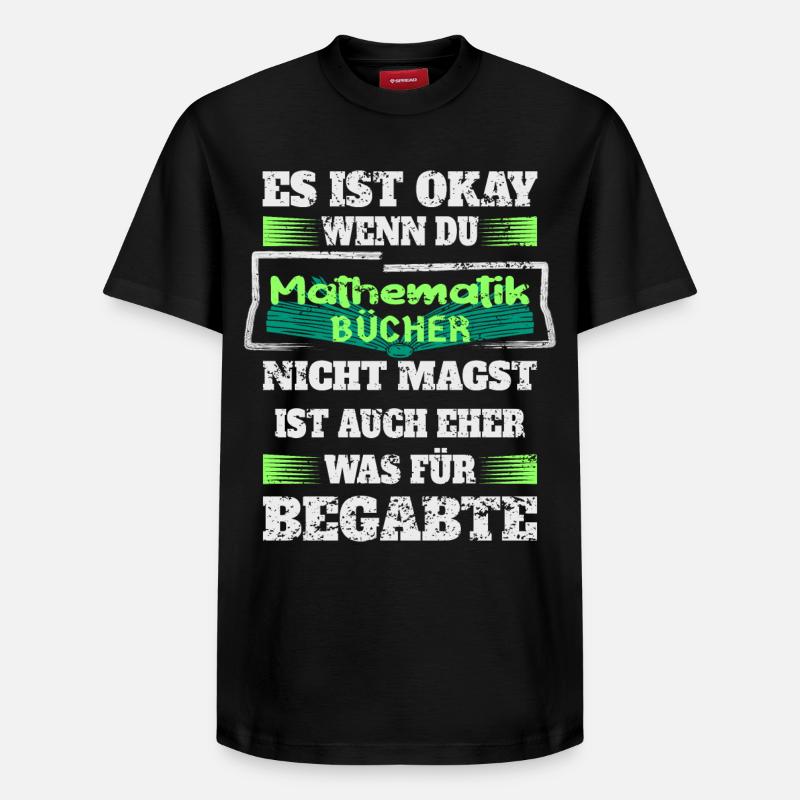 Mathematik Bücher - Relaxed Unisex Supima Cotton T-Shirt – von SPREAD - Schwarz