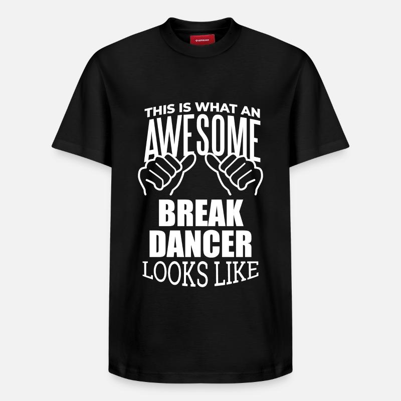 Breakdancer - Relaxed Unisex Supima Cotton T-Shirt – von SPREAD - Schwarz