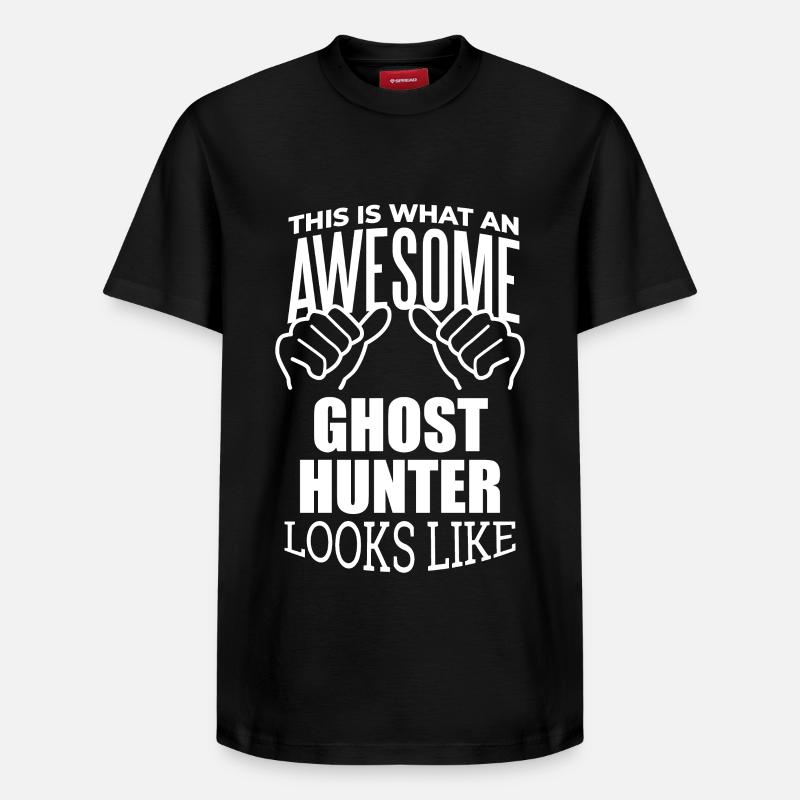 chasse aux fantômes - T-shirt unisexe décontracté en coton Supima – de SPREAD - noir