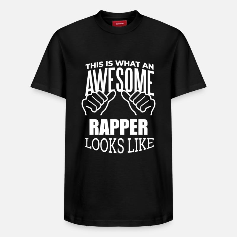 Rapper - Relaxed Unisex Supima Cotton T-Shirt – von SPREAD - Schwarz