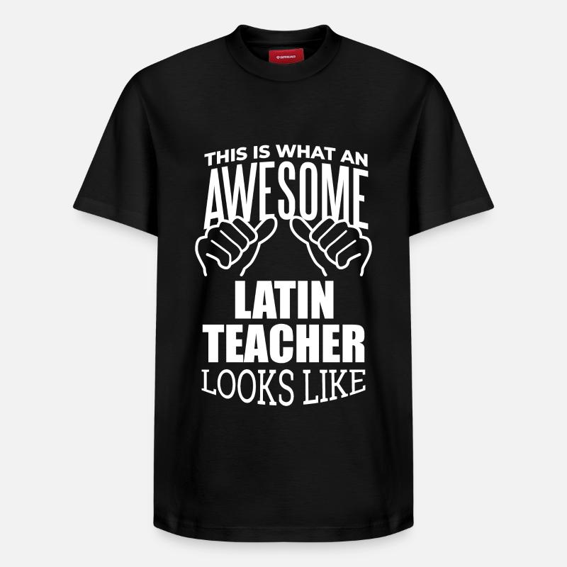 Latin - T-shirt unisexe décontracté en coton Supima – de SPREAD - noir