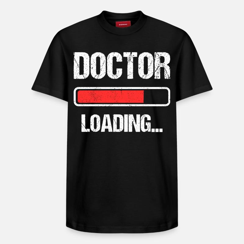 Doctor Loading I - Relaxed Unisex Supima Cotton T-Shirt – von SPREAD - Schwarz