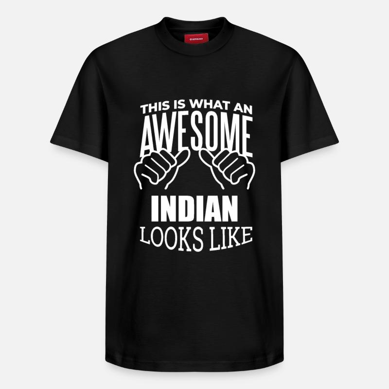 Inde - T-shirt unisexe décontracté en coton Supima – de SPREAD - noir