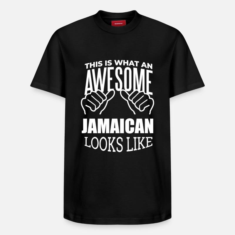 Jamaïque - T-shirt unisexe décontracté en coton Supima – de SPREAD - noir