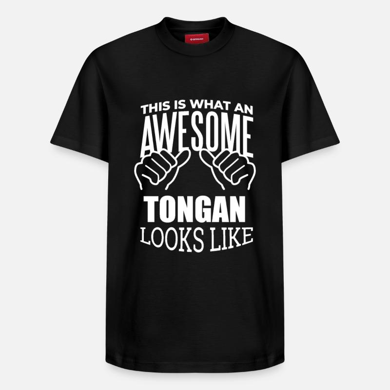 Tonga - T-shirt unisexe décontracté en coton Supima – de SPREAD - noir