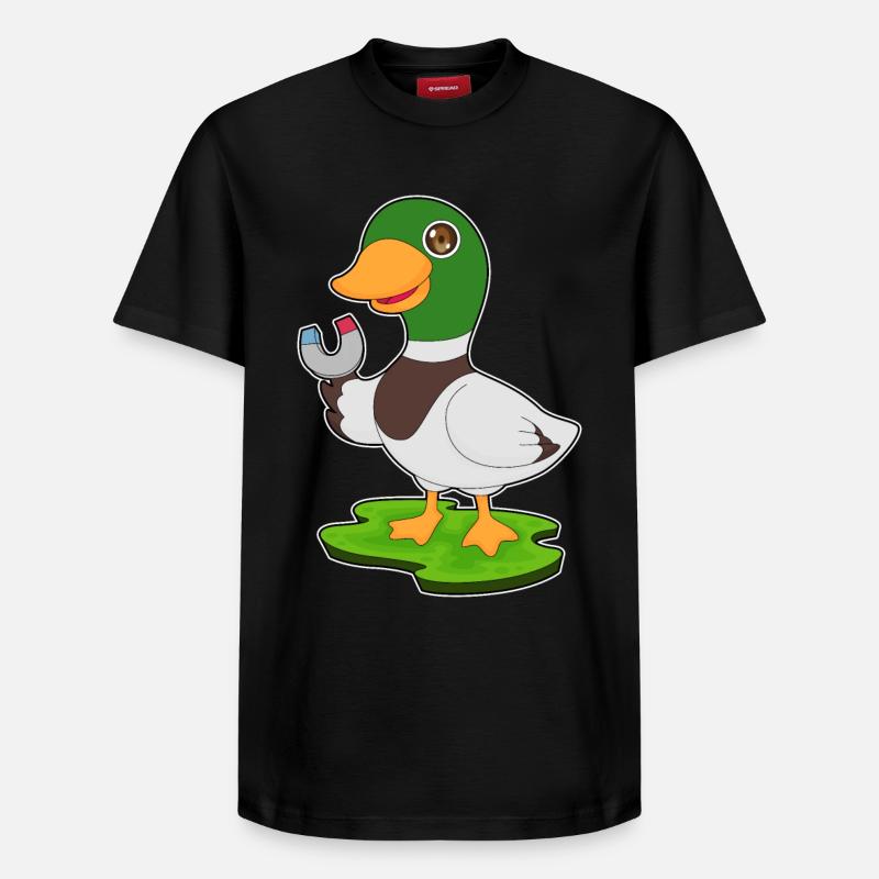 Aimant à canard - T-shirt unisexe décontracté en coton Supima – de SPREAD - noir