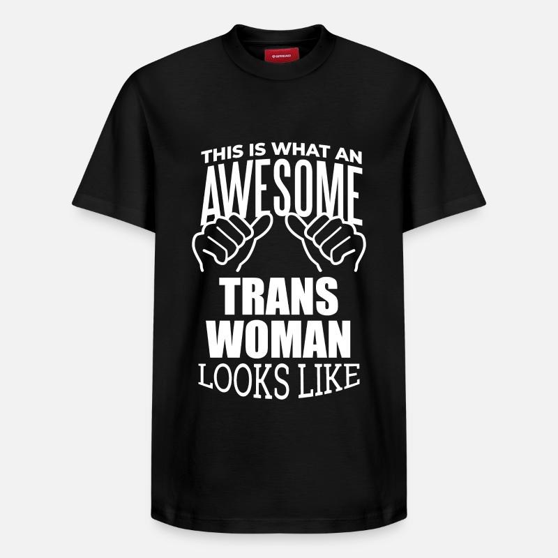 Transfrau - Relaxed Unisex Supima Cotton T-Shirt – von SPREAD - Schwarz