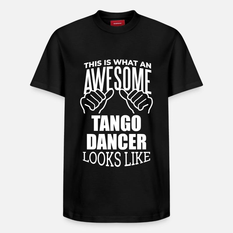Tango - Relaxed Unisex Supima Cotton T-Shirt – von SPREAD - Schwarz