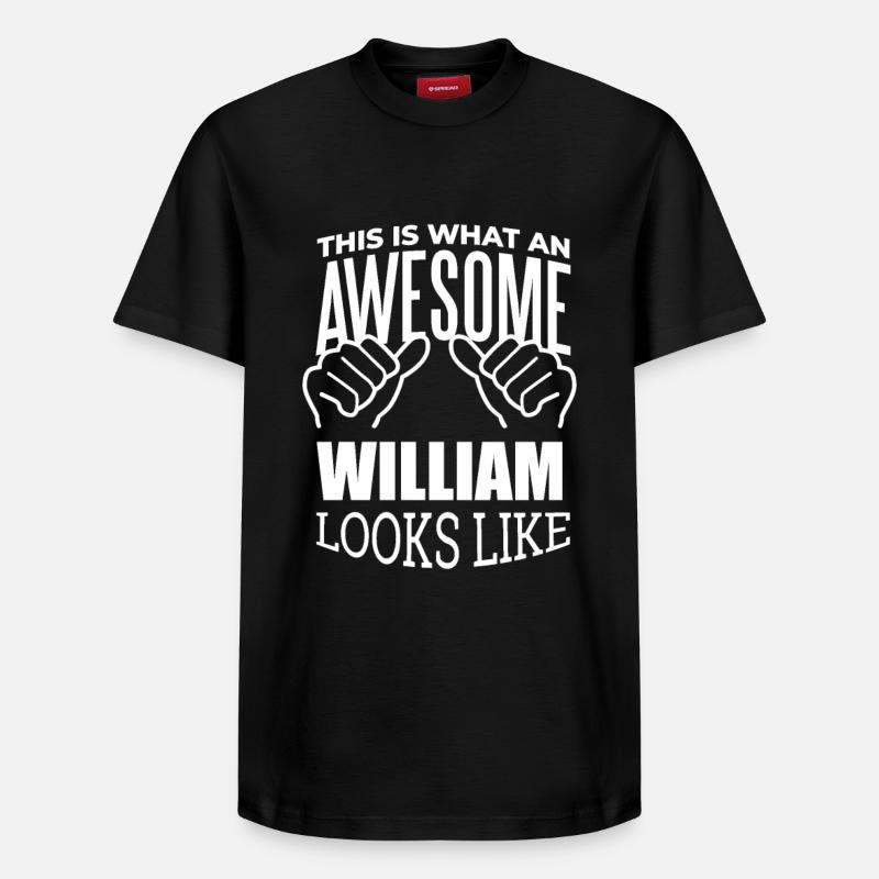 William - Relaxed Unisex Supima Cotton T-Shirt – von SPREAD - Schwarz