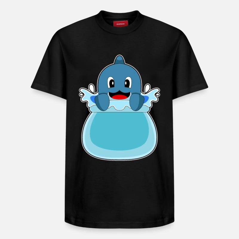 Aquarium des dauphins - T-shirt unisexe décontracté en coton Supima – de SPREAD - noir