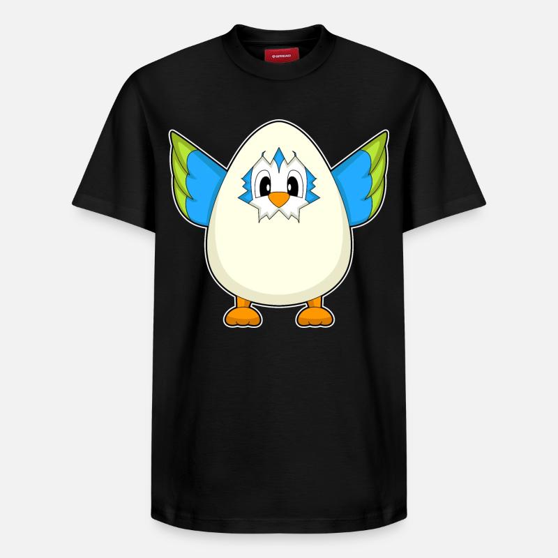 Parrot Egg - Relaxed Unisex Supima Cotton T-Shirt – by SPREAD - black