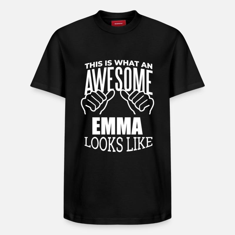 Emma - T-shirt unisexe décontracté en coton Supima – de SPREAD - noir