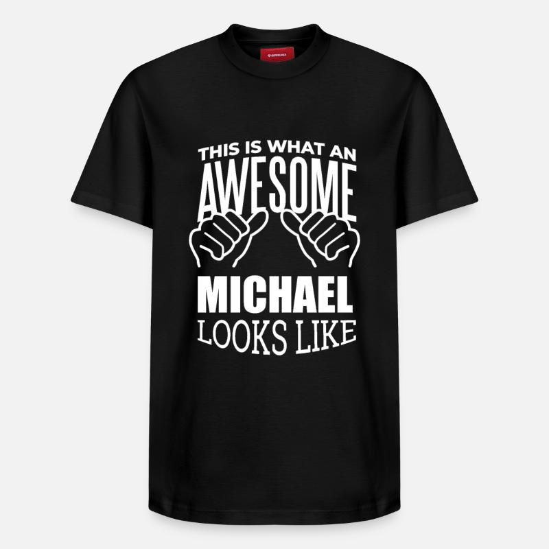 Michael - Relaxed Unisex Supima Cotton T-Shirt – von SPREAD - Schwarz
