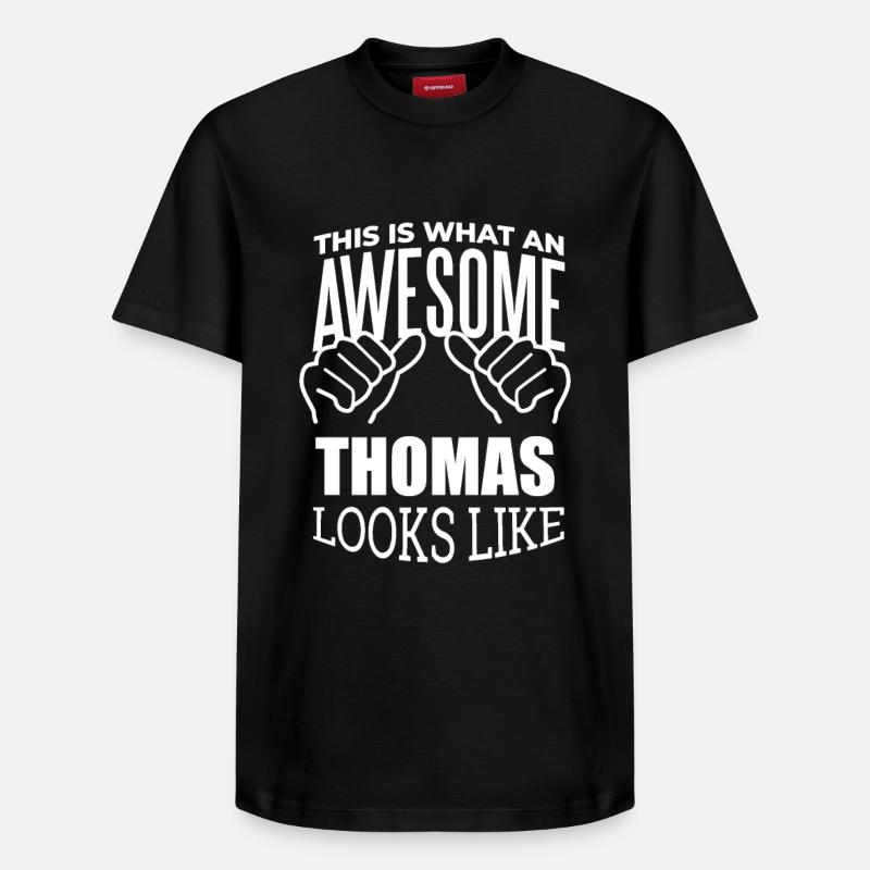 Thomas - T-shirt unisexe décontracté en coton Supima – de SPREAD - noir