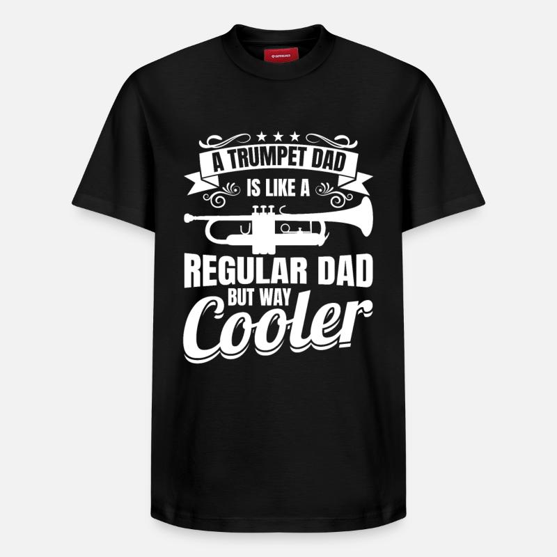 Trompeter Vater - Relaxed Unisex Supima Cotton T-Shirt – von SPREAD - Schwarz