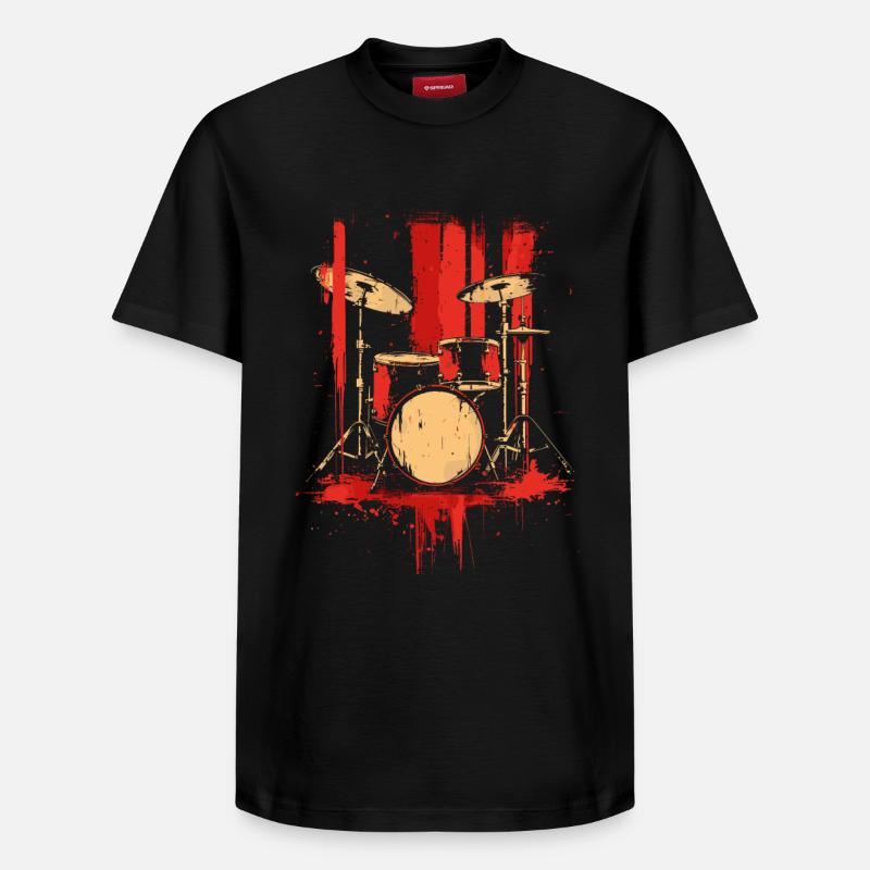 Piège Style Rétro - T-shirt unisexe décontracté en coton Supima – de SPREAD - noir