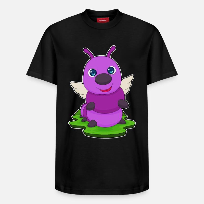 Ailes de chenille - T-shirt unisexe décontracté en coton Supima – de SPREAD - noir